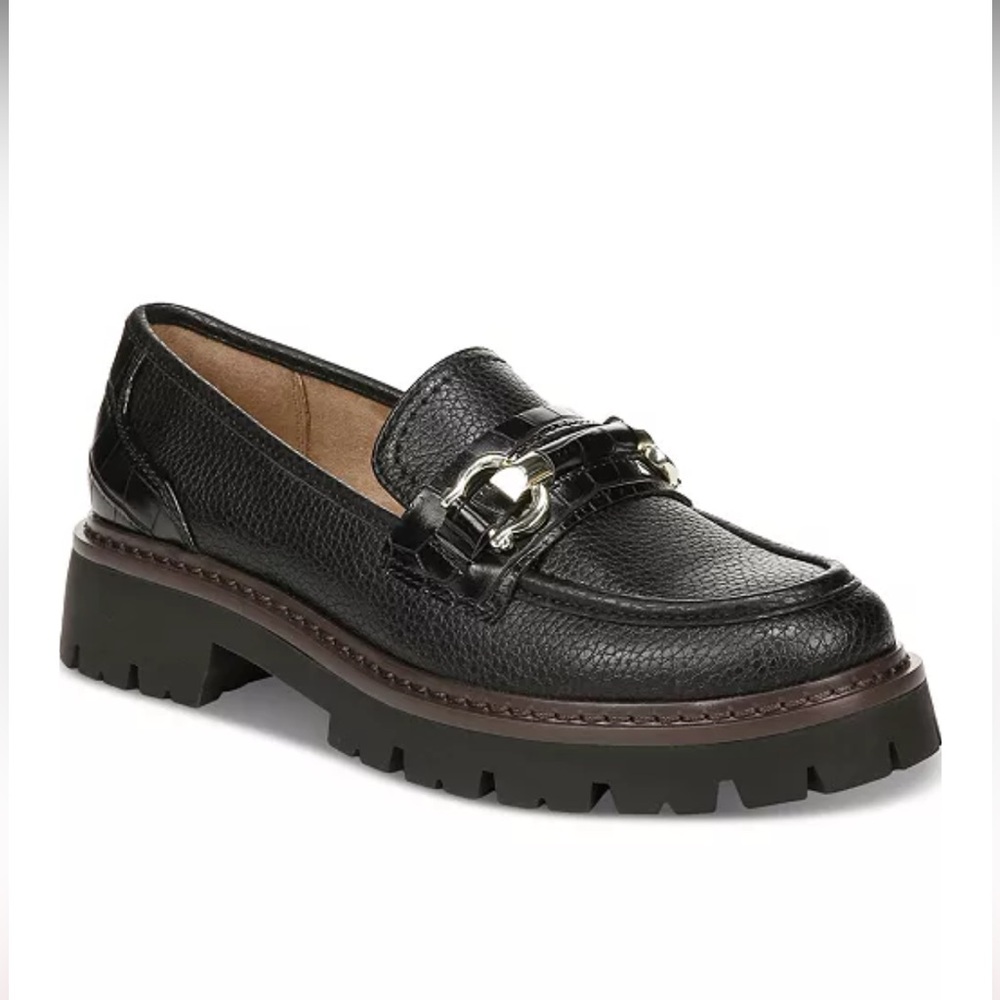 GIANI BERNINI Black Leather Loafers